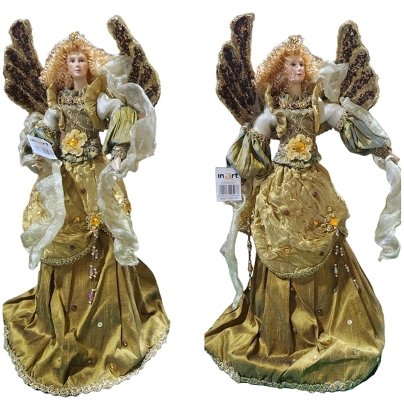 Vtg InArt Large Angel whimsical decor tree topper Thailand - Picture 2 of 14